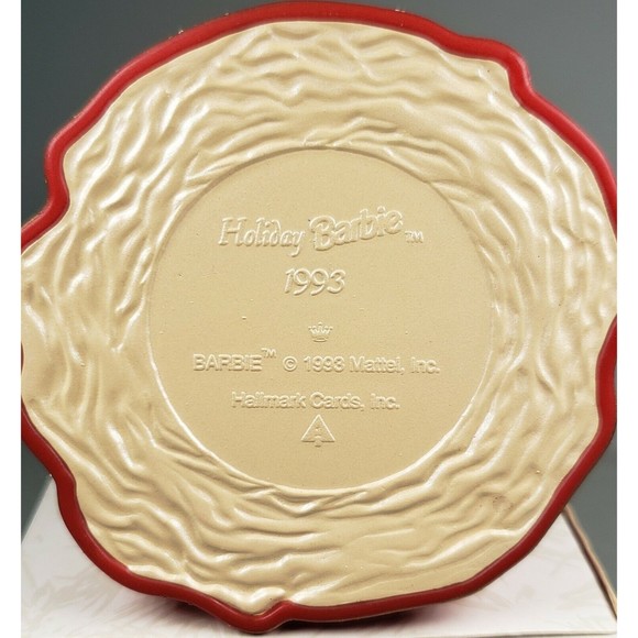 Hallmark Keepsake Ornament Holiday Barbie 1993 Collector's Series Red Dress - Picture 6 of 9